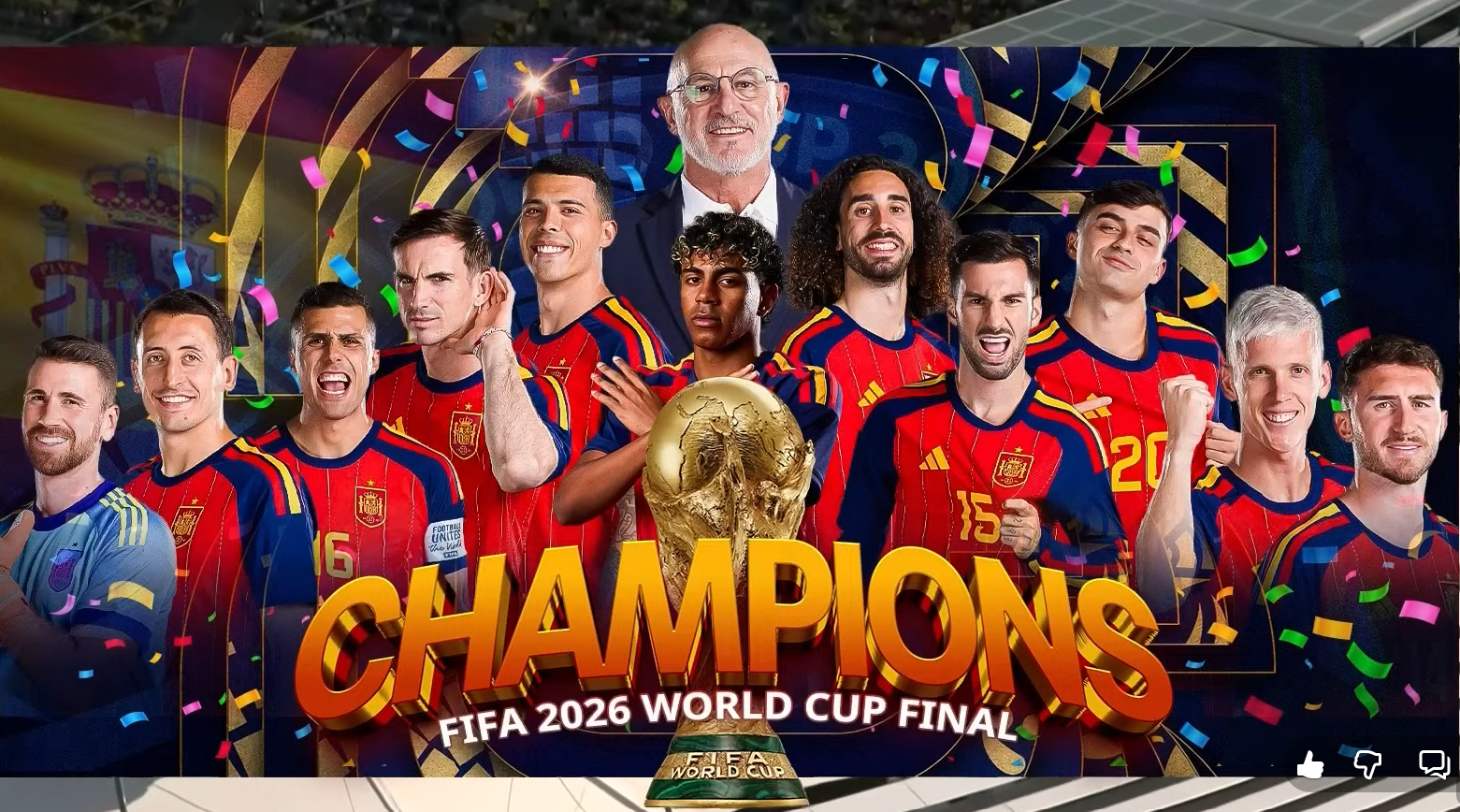 Spain Crowned FIFA World Cup 2026 Champions After Historic Triumph