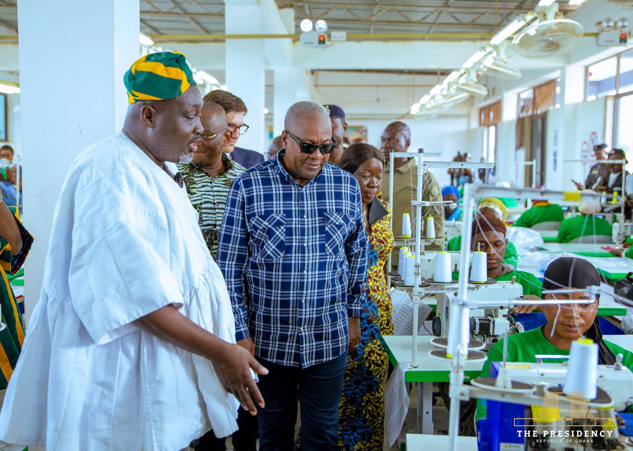 President John Dramani Mahama has inaugurated Northshore Apparel Ghana Limited at Savelugu